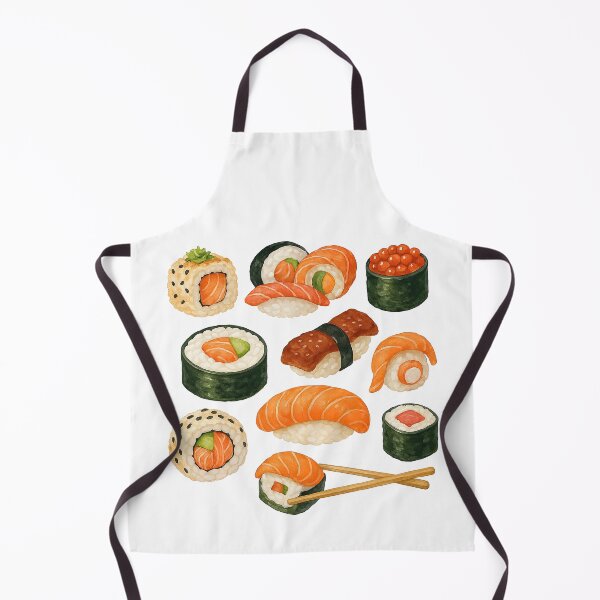 Item preview, Watercolor Sushi Clipart Set Cute Japanese Food Art designed and sold by ArtfulWeave.