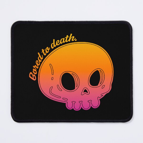 Item preview, Bored To Death - Fuchsia Orange Ochre designed and sold by sillyjess.