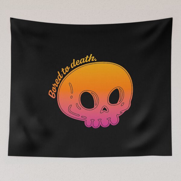 Item preview, Bored To Death - Fuchsia Orange Ochre designed and sold by sillyjess.