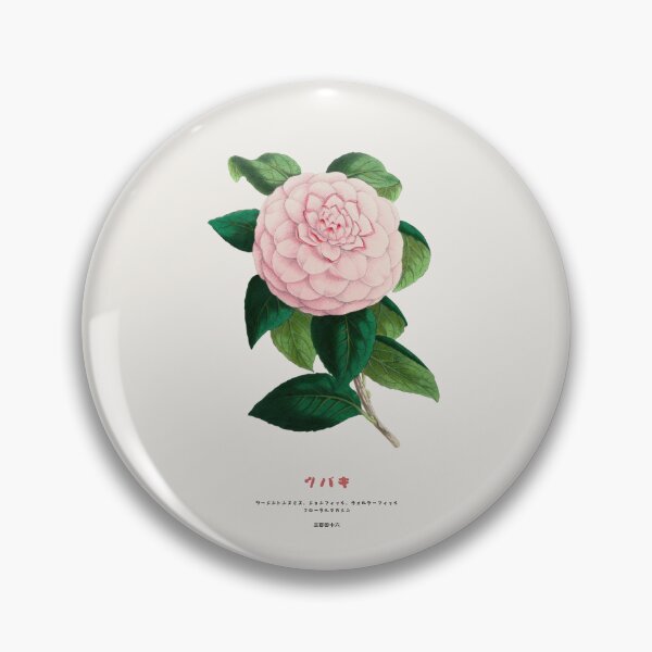 Item preview, Vintage Japanese Camellia Flower designed and sold by Vintagrafica.