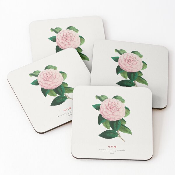 Item preview, Vintage Japanese Camellia Flower designed and sold by Vintagrafica.