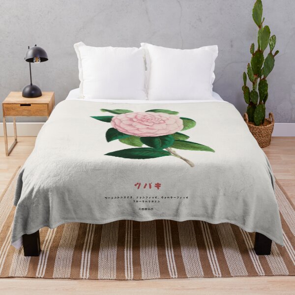 Item preview, Vintage Japanese Camellia Flower designed and sold by Vintagrafica.