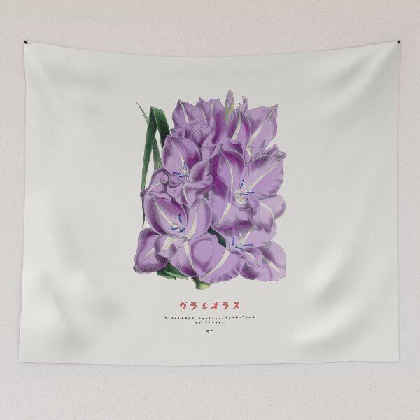 Item preview, Gladiolus Japanese Botanical Chart designed and sold by Vintagrafica.