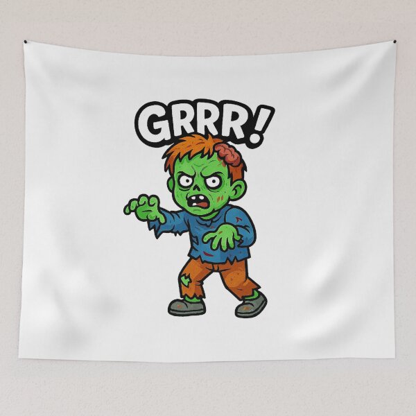 Item preview,  GRRR! Scary Zombie Kid Costume – Undead Growl Edition designed and sold by YounexxART.