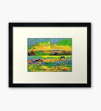 Morning at the Ranch Framed Print