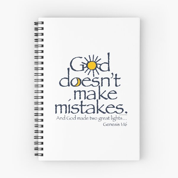 Item preview, God Doesn't Make Mistakes - Sun and Moon Creation designed and sold by creativebeeshop.