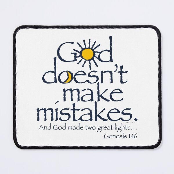 Item preview, God Doesn't Make Mistakes - Sun and Moon Creation designed and sold by creativebeeshop.