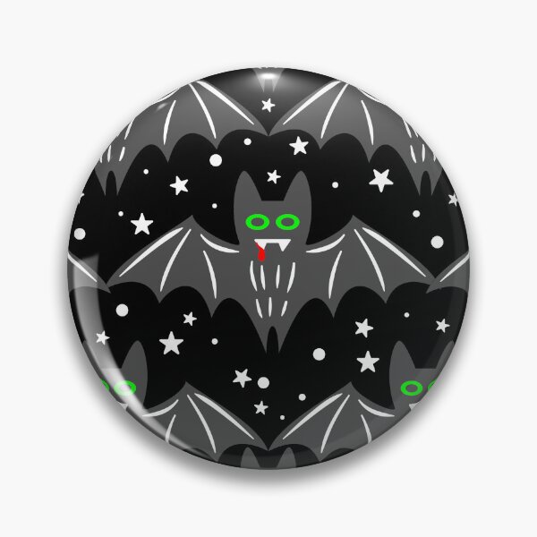 Item preview, black grey gray halloween vampire bat fangs creepy designed and sold by Gossip Rag.