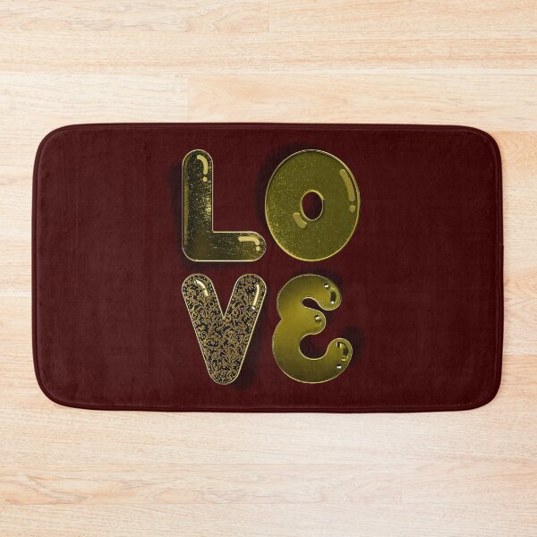 Item preview,  Luxury Gold LOVE Letters – Elegant 3D Romantic Art designed and sold by asudesign.