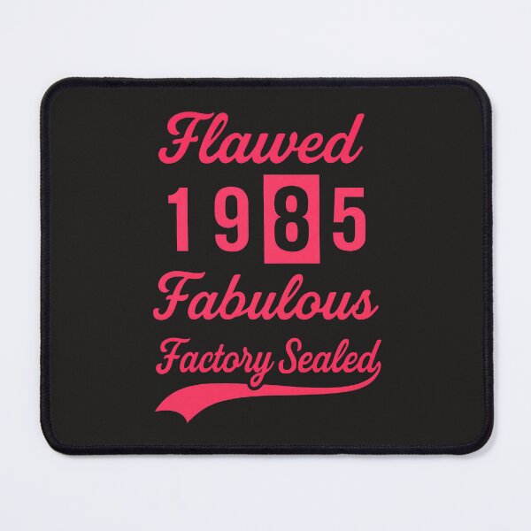Item preview, Flawed 1985 Fabulous Factory Sealed Pink Retro Typography T-Shirt designed and sold by ArtbyJustis.