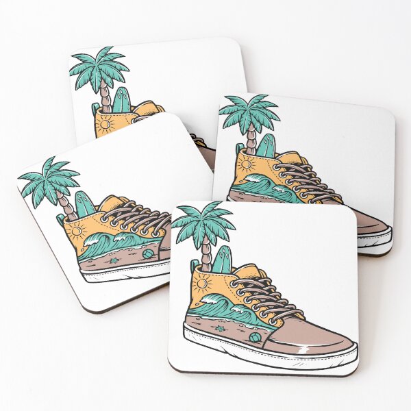 Item preview, Tropical Surf Sneaker Beach Vibes Art Design designed and sold by Wear Sculpt.