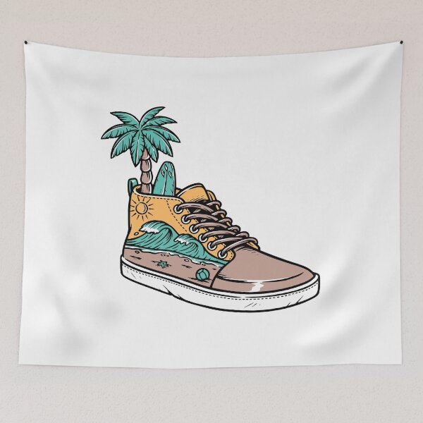 Item preview, Tropical Surf Sneaker Beach Vibes Art Design designed and sold by Wear Sculpt.