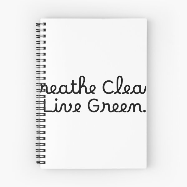 Item preview, Breathe Clean. Live Green. designed and sold by Ninjacatoff.