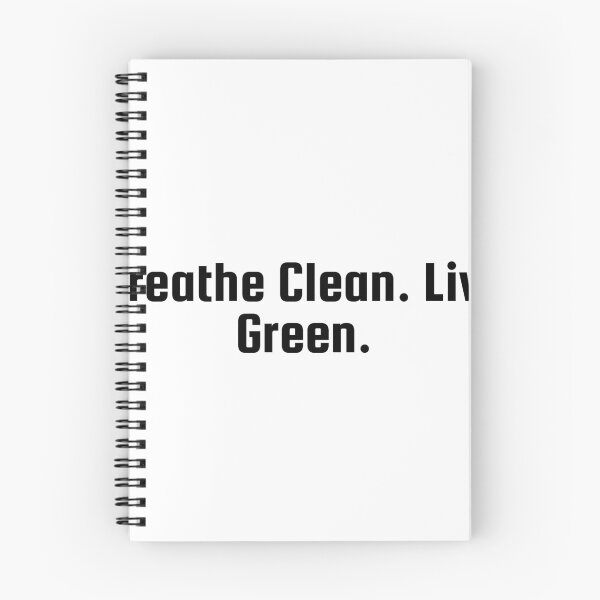 Item preview, Breathe Clean. Live Green. designed and sold by Ninjacatoff.
