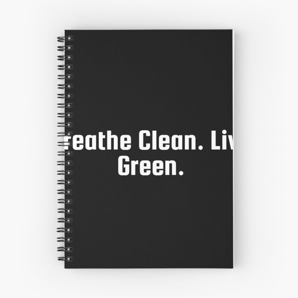 Item preview, Breathe Clean. Live Green. designed and sold by Ninjacatoff.