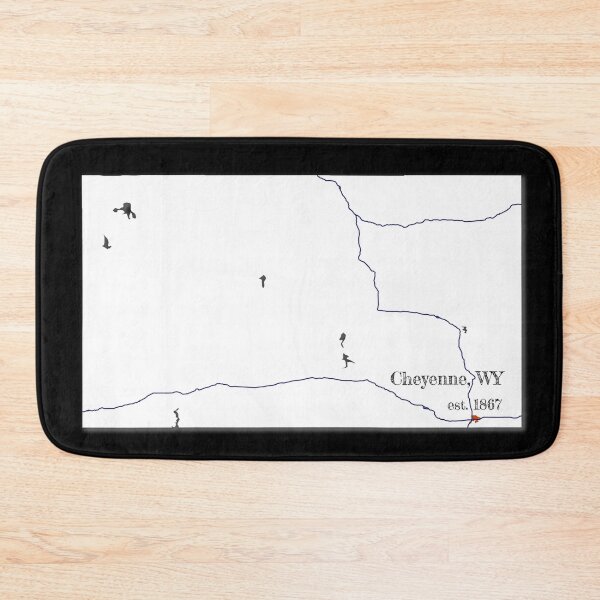 Item preview, Cheyenne, WY [White] designed and sold by PhilbonianDezin.