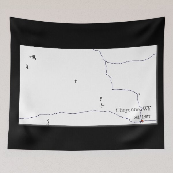 Item preview, Cheyenne, WY [White] designed and sold by PhilbonianDezin.