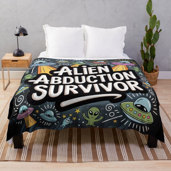 Item preview, Alien Abduction Survivor: A Whimsical Extraterrestrial Encounter designed and sold by ForeverPrintsOK.