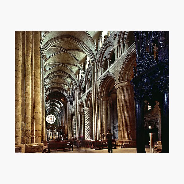 Item preview, Durham nave from near entrance door 19810104 0029 designed and sold by Fred Mitchell.