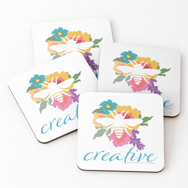 Item preview, Bee Creative - Flowers and Bee Artwork for Creative Minds designed and sold by creativebeeshop.