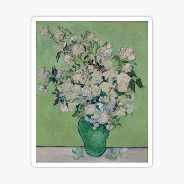 Aperçu de l'œuvre Peinture de roses de Vincent Van Gogh créée et vendue par RosesVisuals.