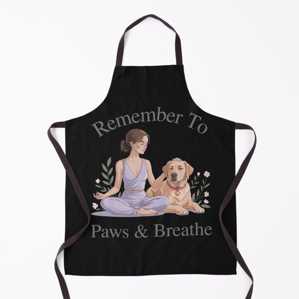 Item preview, Remember To Paws & Breathe: Mindful Dog Lover Meditation Art designed and sold by elynne9.