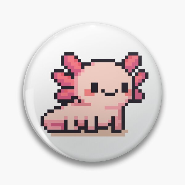 Item preview, Tiny Pixel Axolotl – Pink Happy Strider designed and sold by retro_pixel.