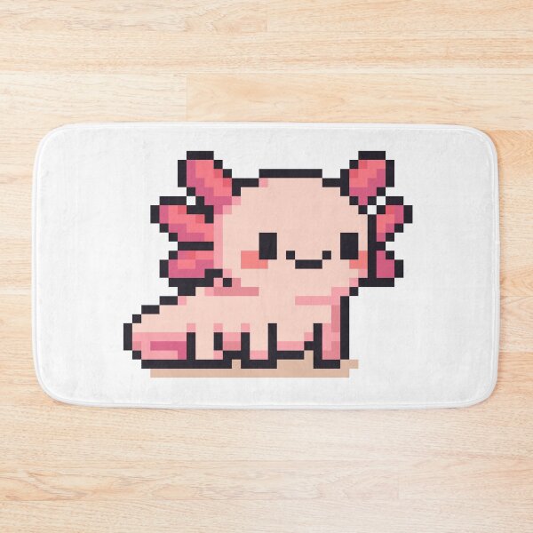 Item preview, Tiny Pixel Axolotl – Pink Happy Strider designed and sold by retro_pixel.