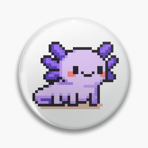 Item preview, Tiny Pixel Axolotl – Lavender Happy Strider designed and sold by retro_pixel.