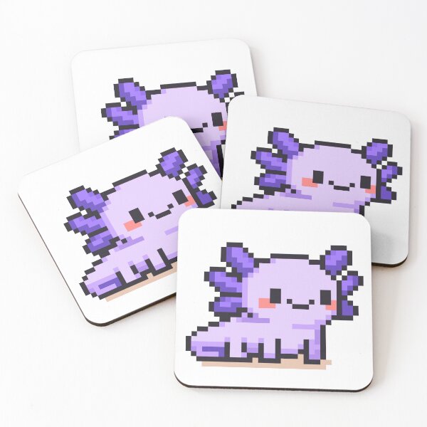 Item preview, Tiny Pixel Axolotl – Lavender Happy Strider designed and sold by retro_pixel.