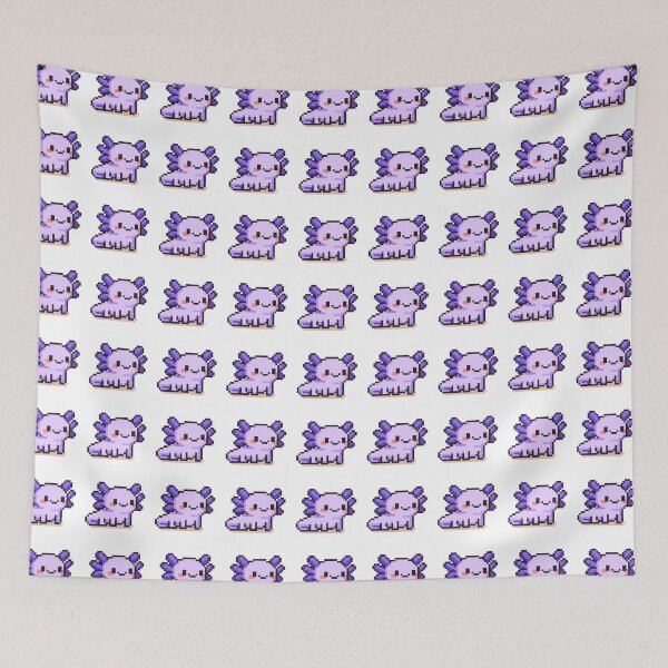 Item preview, Tiny Pixel Axolotl – Lavender Happy Strider designed and sold by retro_pixel.