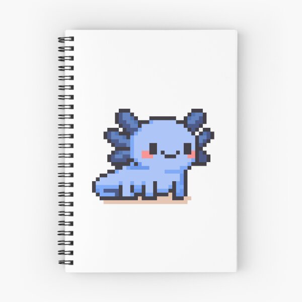 Item preview, Tiny Pixel Axolotl – Blueberry Happy Strider designed and sold by retro_pixel.