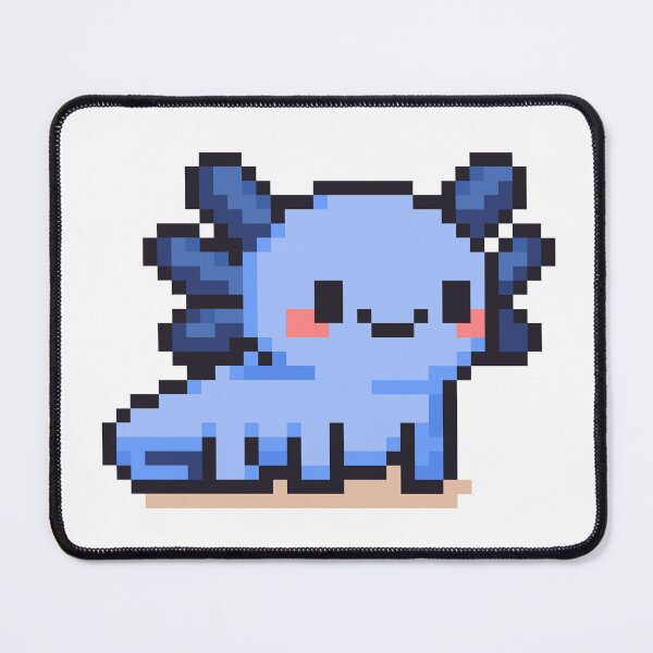 Item preview, Tiny Pixel Axolotl – Blueberry Happy Strider designed and sold by retro_pixel.