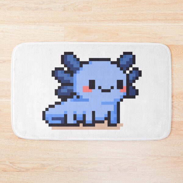 Item preview, Tiny Pixel Axolotl – Blueberry Happy Strider designed and sold by retro_pixel.