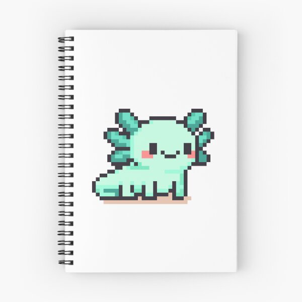 Item preview, Tiny Pixel Axolotl – Minty Happy Strider designed and sold by retro_pixel.