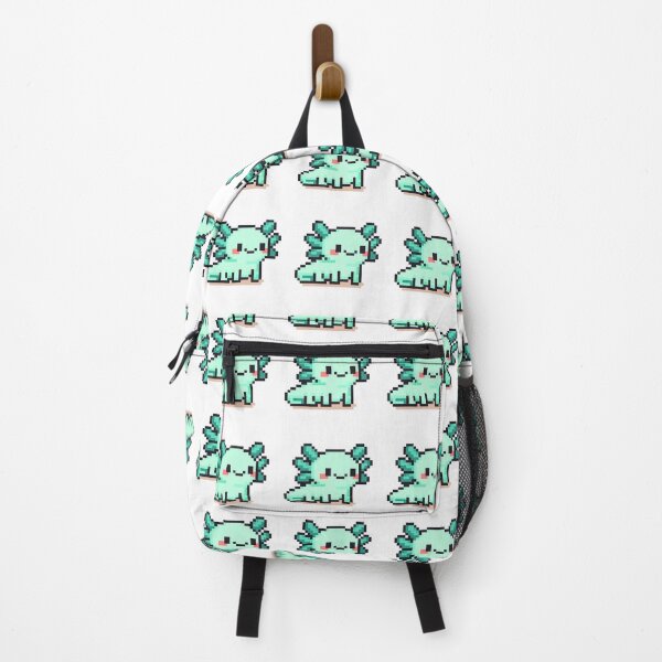 Item preview, Tiny Pixel Axolotl – Minty Happy Strider designed and sold by retro_pixel.