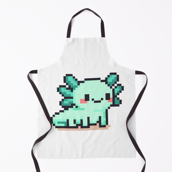 Item preview, Tiny Pixel Axolotl – Minty Happy Strider designed and sold by retro_pixel.