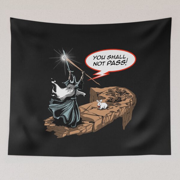 Item preview, You shall not pass rabbit designed and sold by Zascanauta.