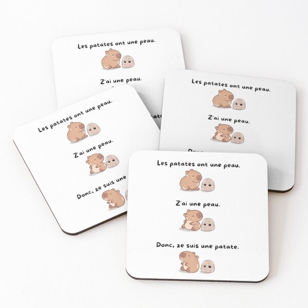 Item preview, Nioki & Capybara - Potato skin designed and sold by Freet Cosy Club.