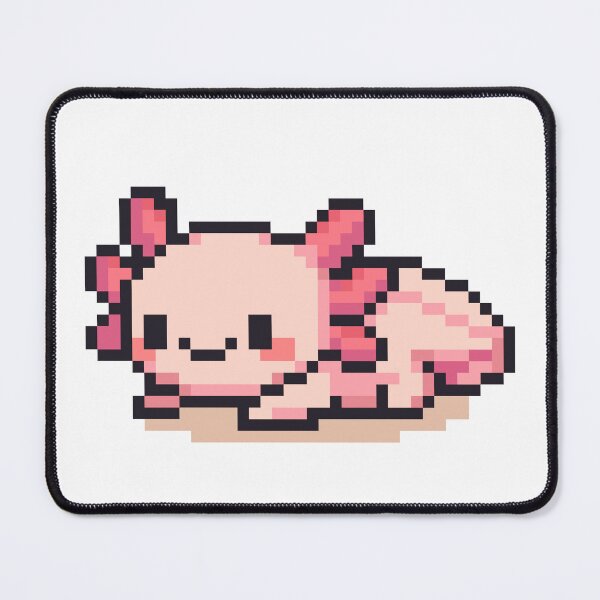 Item preview, Tiny Pixel Axolotl – Pink Cozy Lounger designed and sold by retro_pixel.