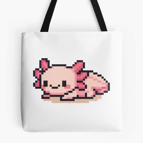Item preview, Tiny Pixel Axolotl – Pink Cozy Lounger designed and sold by retro_pixel.