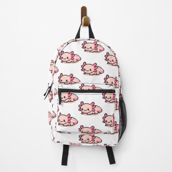 Item preview, Tiny Pixel Axolotl – Pink Cozy Lounger designed and sold by retro_pixel.