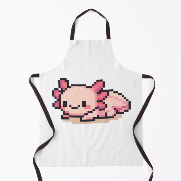 Item preview, Tiny Pixel Axolotl – Pink Cozy Lounger designed and sold by retro_pixel.