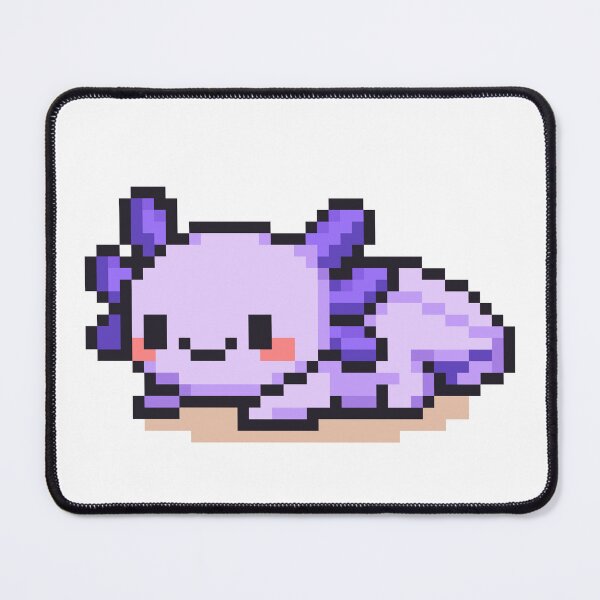 Item preview, Tiny Pixel Axolotl – Lavender Cozy Lounger designed and sold by retro_pixel.