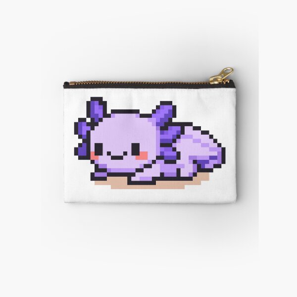 Item preview, Tiny Pixel Axolotl – Lavender Cozy Lounger designed and sold by retro_pixel.