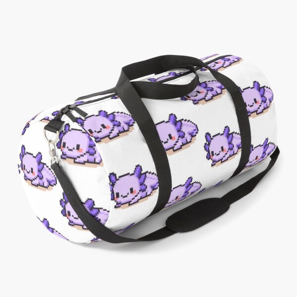Item preview, Tiny Pixel Axolotl – Lavender Cozy Lounger designed and sold by retro_pixel.