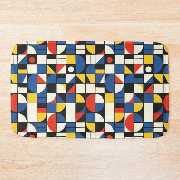 Item preview, Modernist Rhythm – Bauhaus Geometric Grid Pattern designed and sold by SUNAGIMO9999.