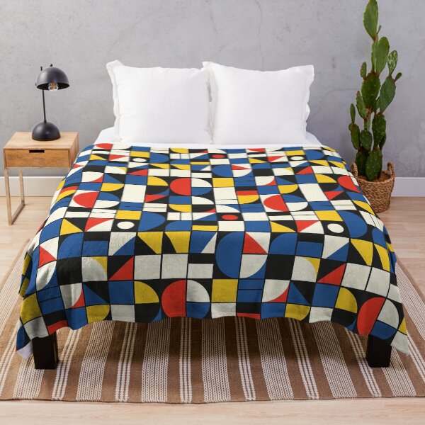 Item preview, Modernist Rhythm – Bauhaus Geometric Grid Pattern designed and sold by SUNAGIMO9999.