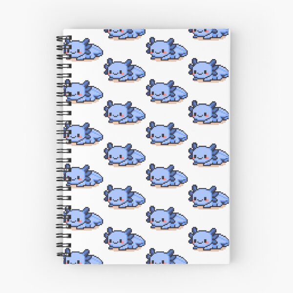 Item preview, Tiny Pixel Axolotl – Blueberry Cozy Lounger designed and sold by retro_pixel.
