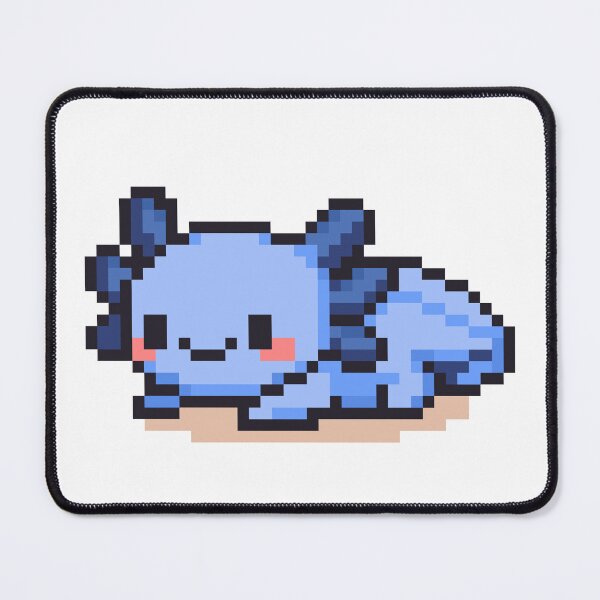 Item preview, Tiny Pixel Axolotl – Blueberry Cozy Lounger designed and sold by retro_pixel.